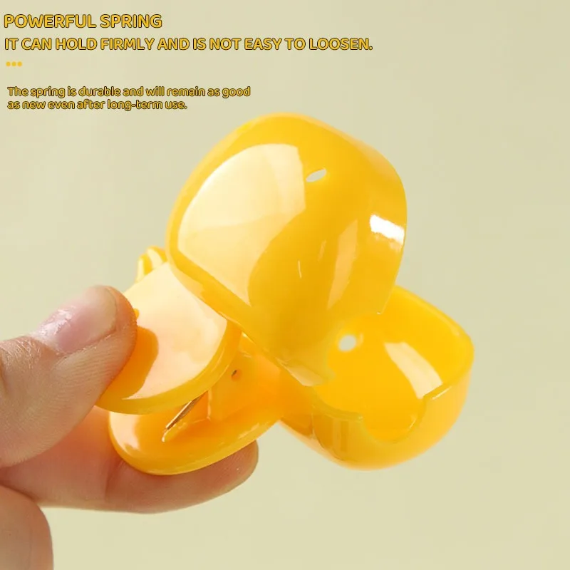 Duck Shaped Toothbrush Head Cover Ventilated Micro Air Holes Universal Large Inner Cavity Hinge-type Snap Lock Dust & Germ Blocking Hotel Travel Oral Protection For Adult Daily Travelers