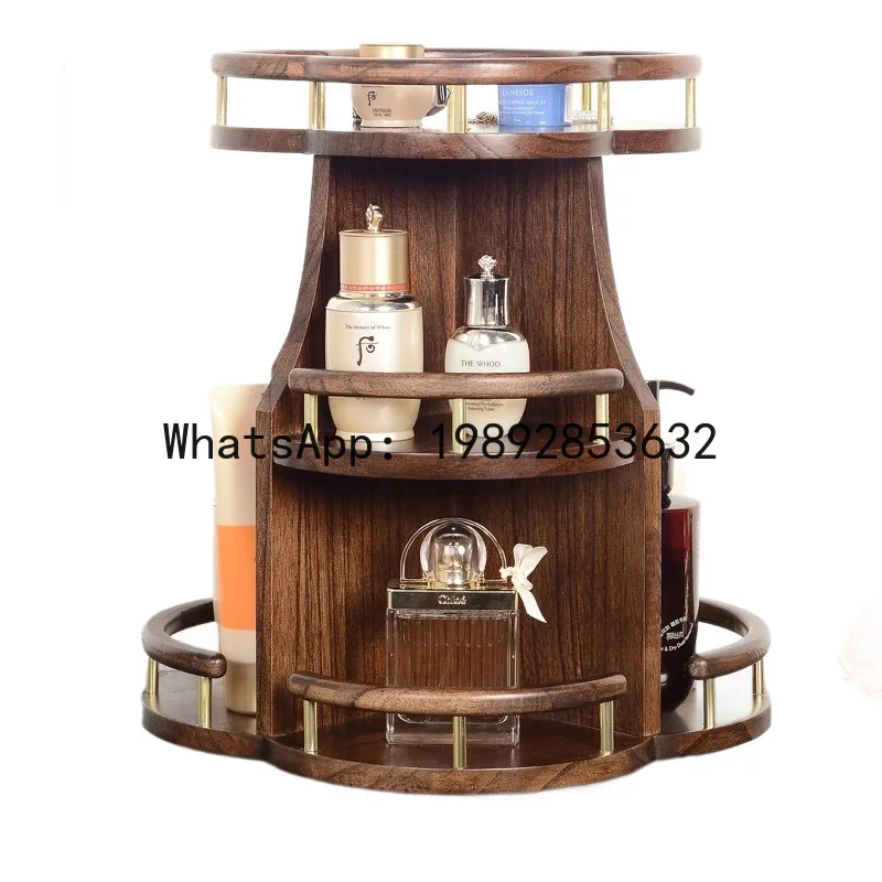 

Xl solid wood cosmetic organizer desktop solid wood spice rack
