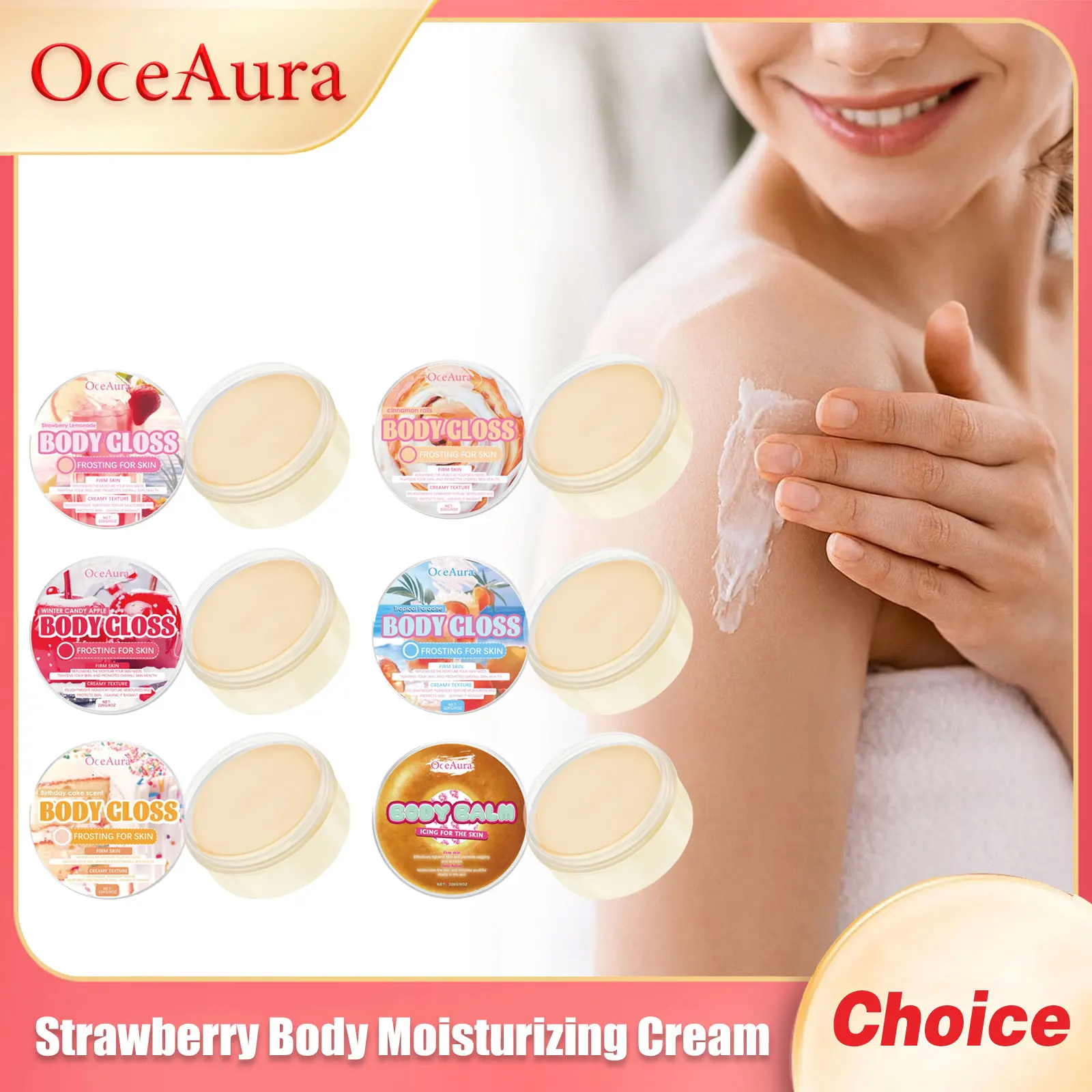 

Strawberry Body Moisturizing Cream Decrease Brightening Improving Firming Keep Tight Weight Loss Deeply Nourish Skin Care Lotion