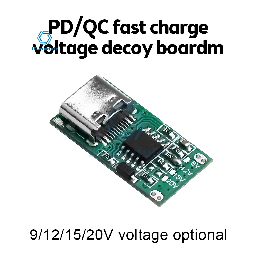 Type-C PD2.0 PD3.0 9V 12V 15V 20V Fast Charge Trigger Polling Detector USB Boost Power Supply Change Module Charger Board Tools