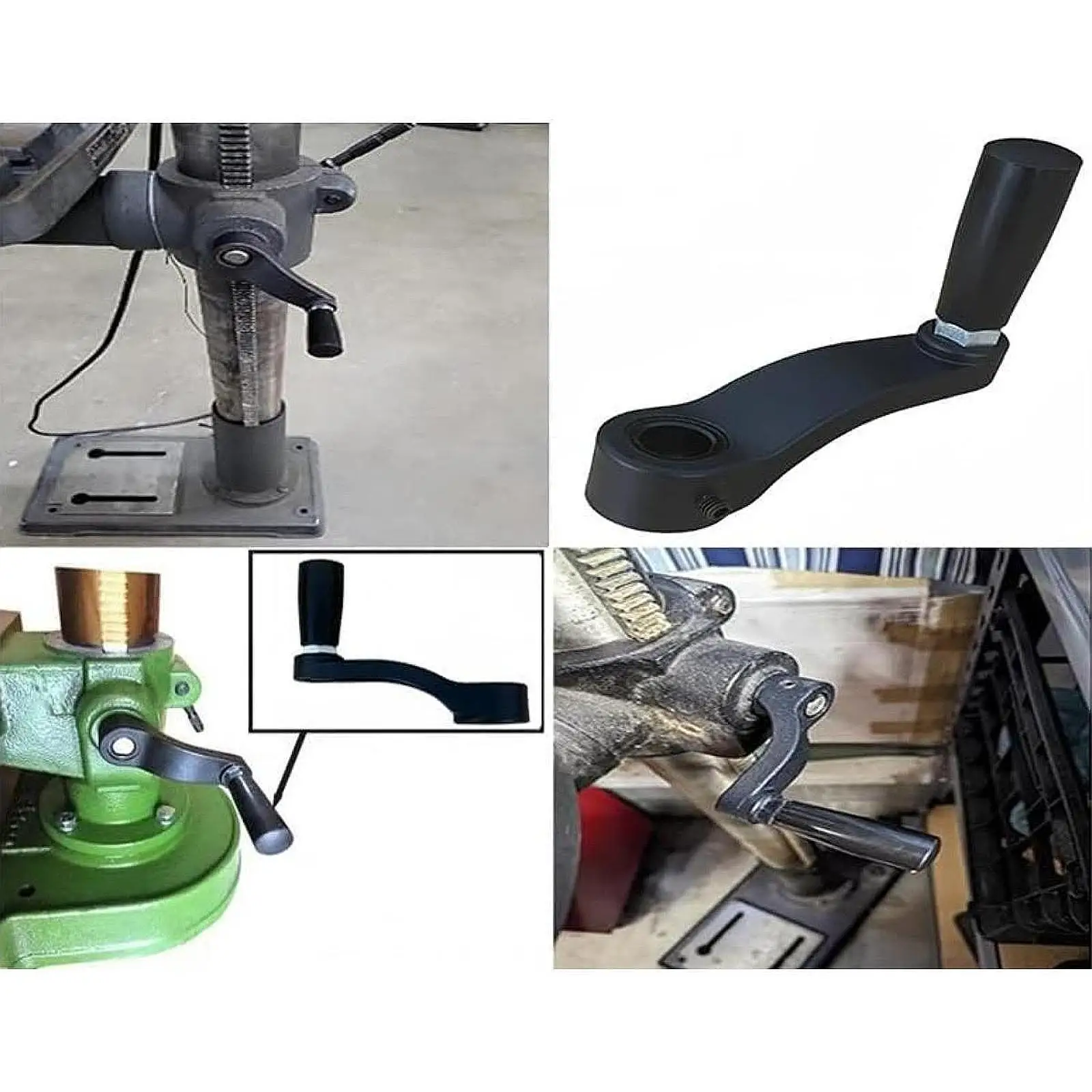 Replacement Hand Crank for Mechanical Equipment with Embedded Round Hole Universal Fit for Lathe Milling Machine