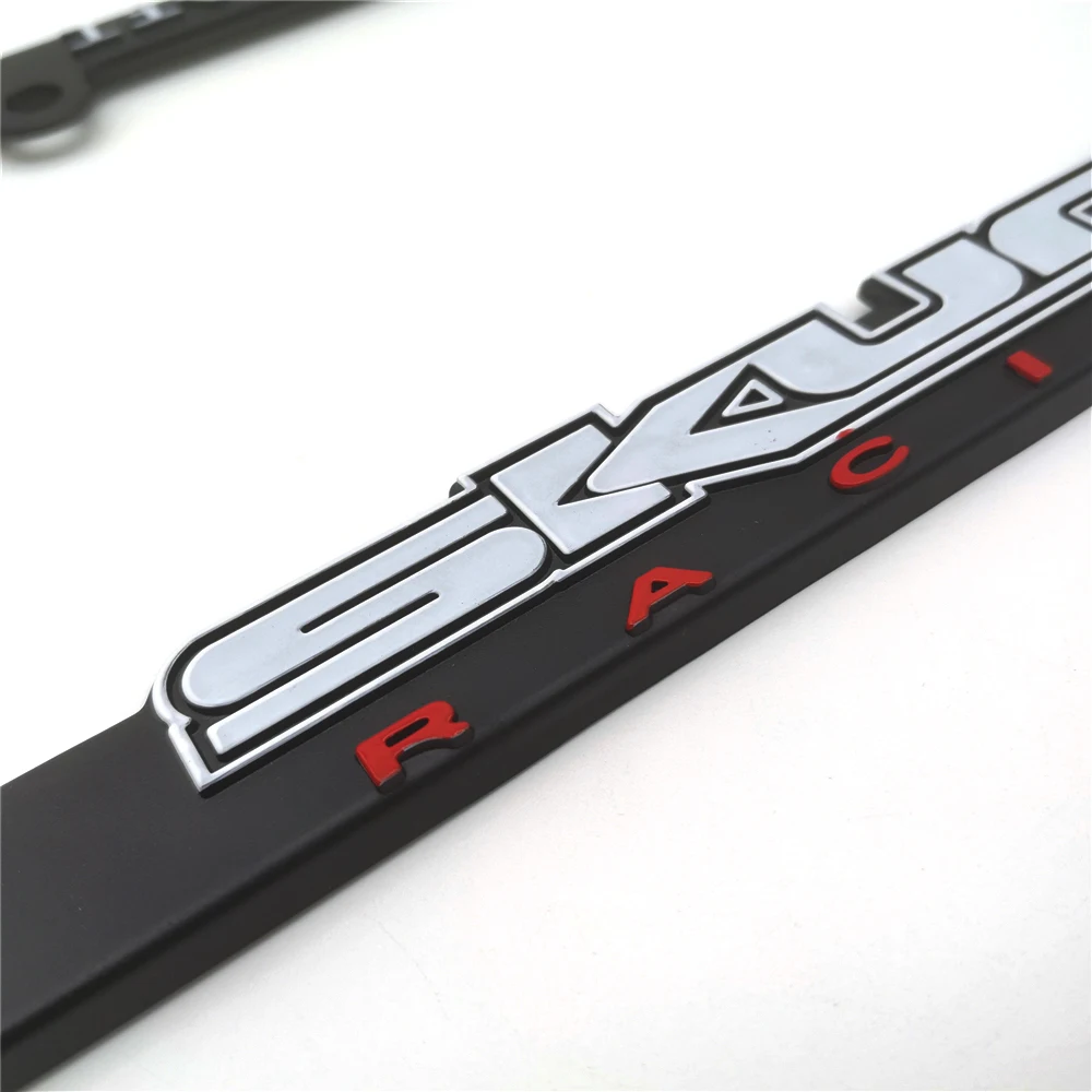 إطار لوحة ترخيص سباق السيارات المعدل ، تصميم JDM للسكونك 2 ، الديكور الخارجي ، إكسسوارات السيارات ، زوج واحد ، 2