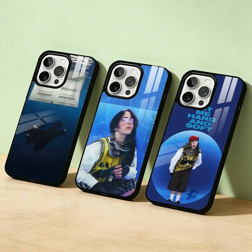 

AAA Hit Me Hard and Soft B-BillieS Phone Case For iPhone 17,16,15,14,13,12,11,Pro Max,Plus Candy Silver Cover