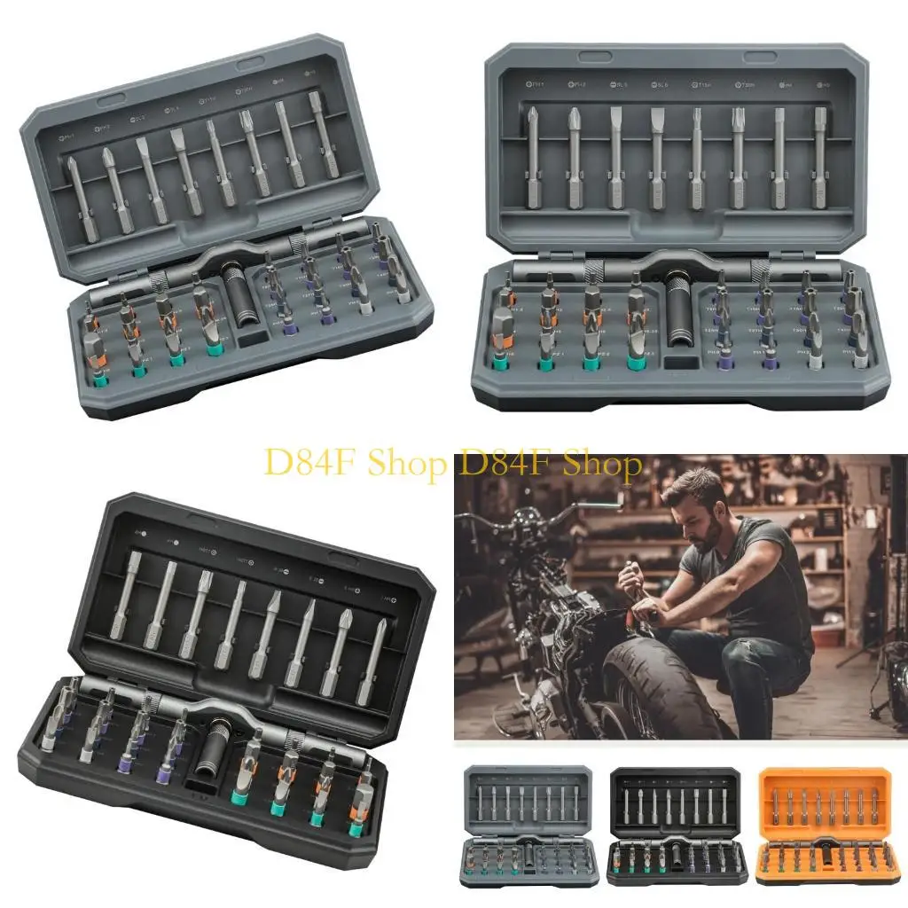 D84F 42 in 1 cacciavite precisione del cacciavite a cricchetto magnetico Impostazione della riparazione del bit