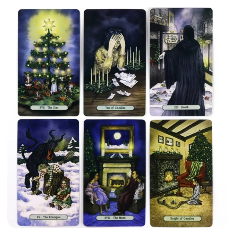 Hot sales Yuletide Tarot Oracle Card Fate Divination Prophecy Card Family Party Game Tarot