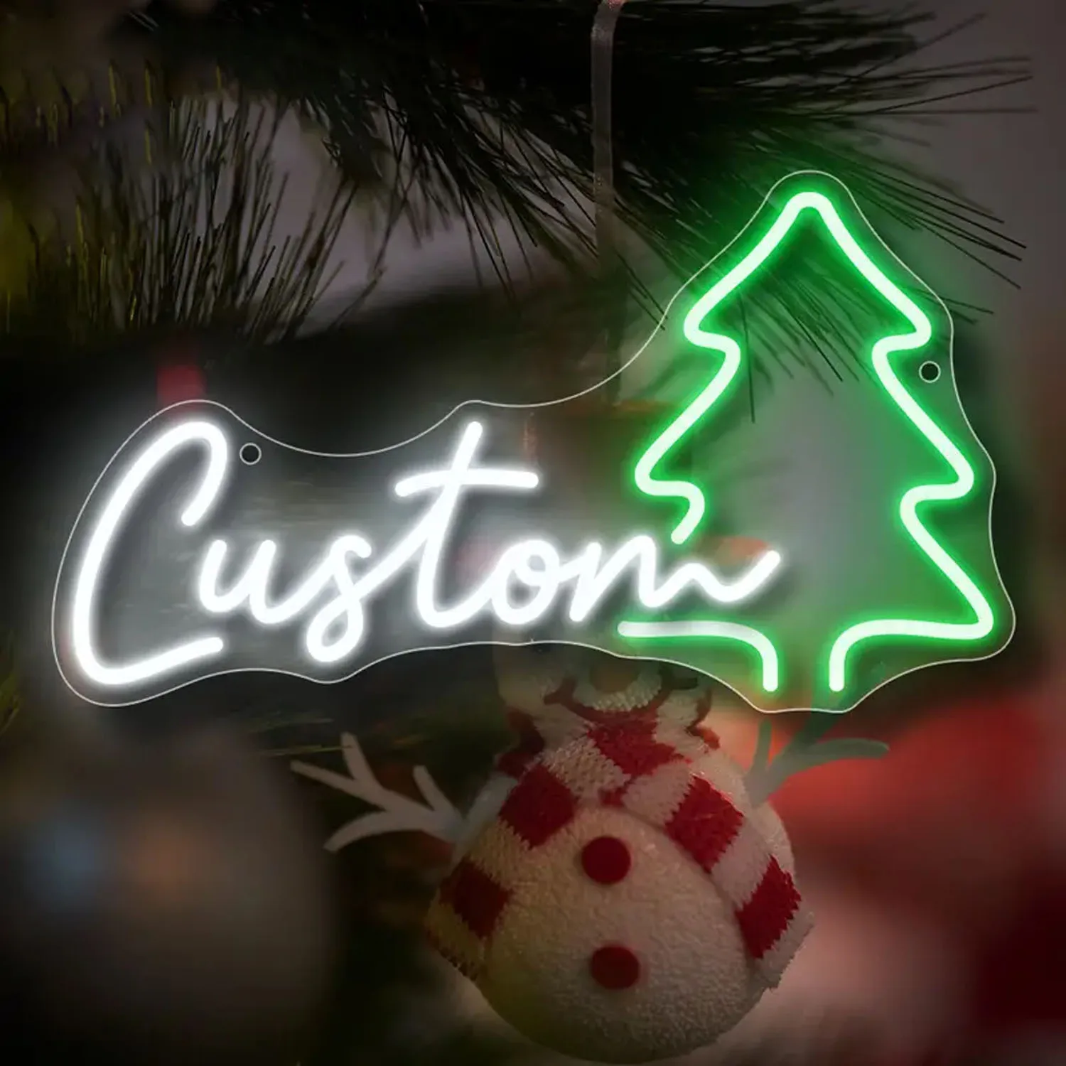 Custom Neon Light Gift - Personalized, USB Powered with Adjustable Brightness for Weddings & Parties - Perfect Christmas Decor