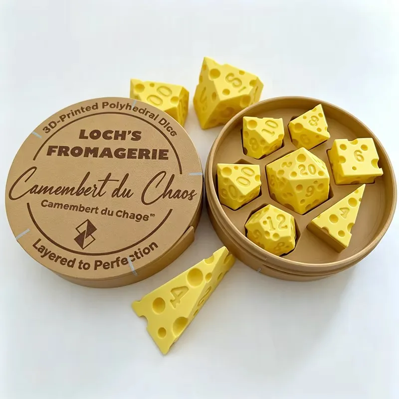 

Creative Irregular Cheese Dice With Box and No Box Portable D4 D20 Set Dice For Adult Family Gathering Party Props Board Game