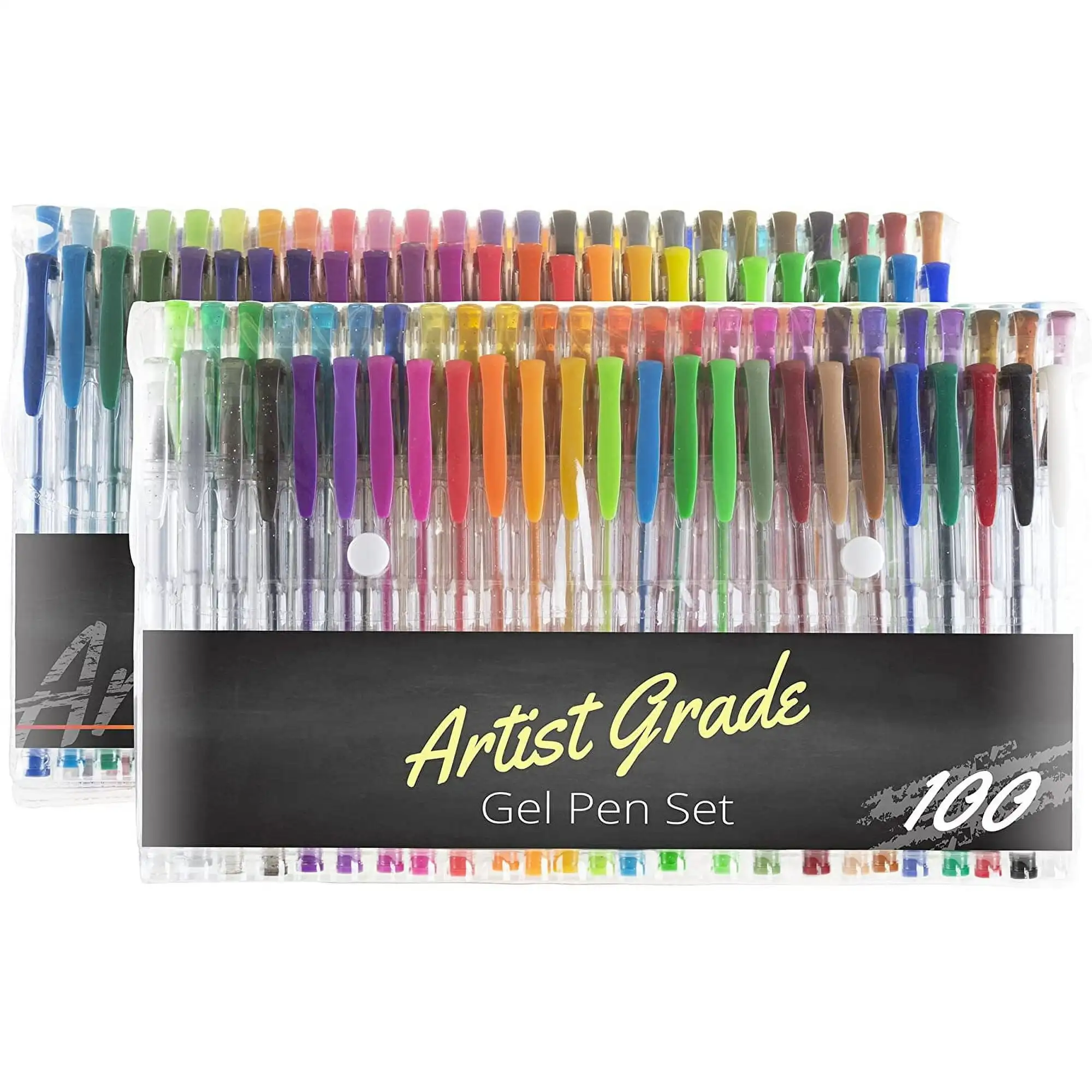 Set di penne Gel colorate per artisti 100-Count for Adult Coloring Scrapbooking Doodling Comic Animation