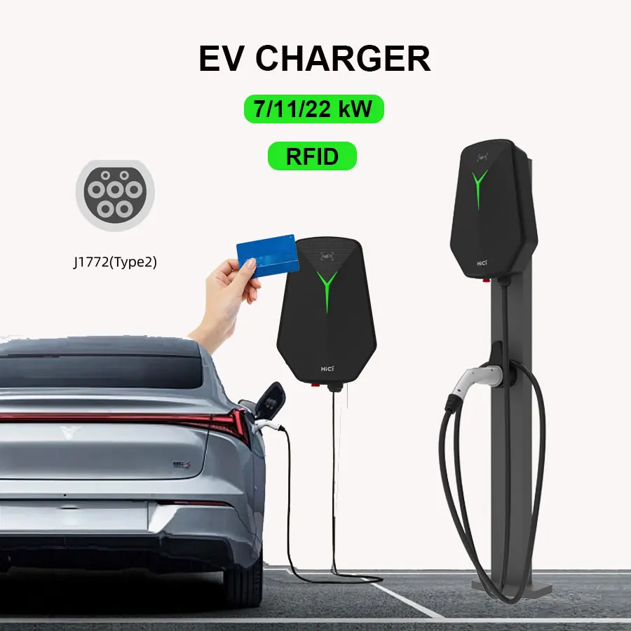 

AC EV Charger 7/11/22KW 1/3 Phase Level2 16A 32A OCPP APP 4G Type1/2 Wallbox AC Electric Car Charger EV Charging Station