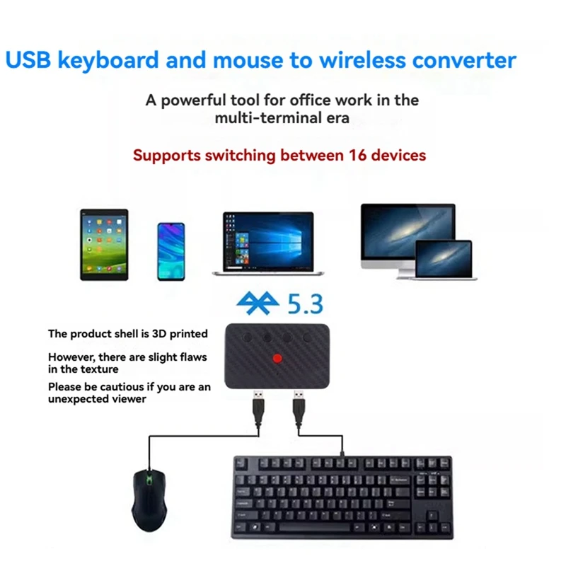 

Mouse Bluetooth 5.3 Adapter Wireless Bluetooth Converter HOT SALE
