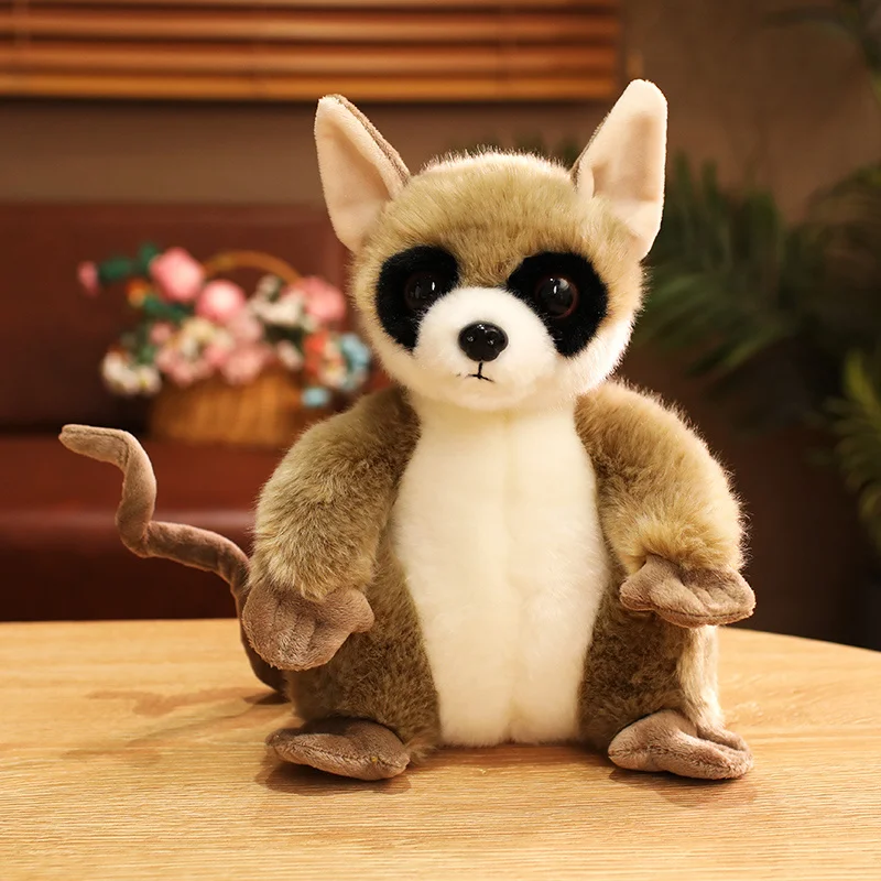 

1 шт., 24 см, плюшевая игрушка Lemur с большими глазами, милая игрушка в виде животного, подарок на день рождения, Рождество