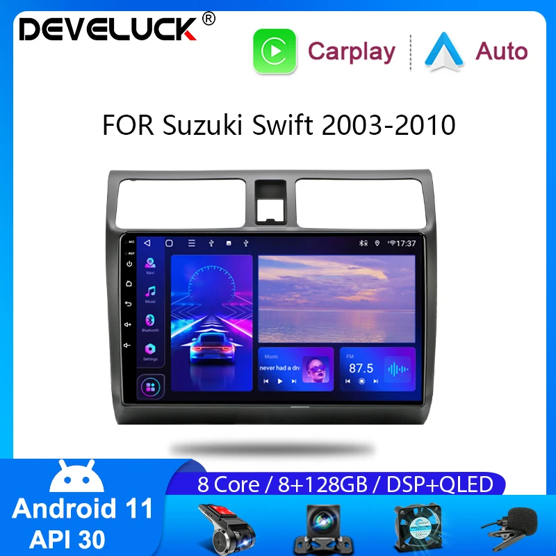 

Android 11 Car Radio For Suzuki Swift 2003-2010 Multimidia Video Player Navigation Carplay Auto 2 Din GPS Head Unit Stereo Audio