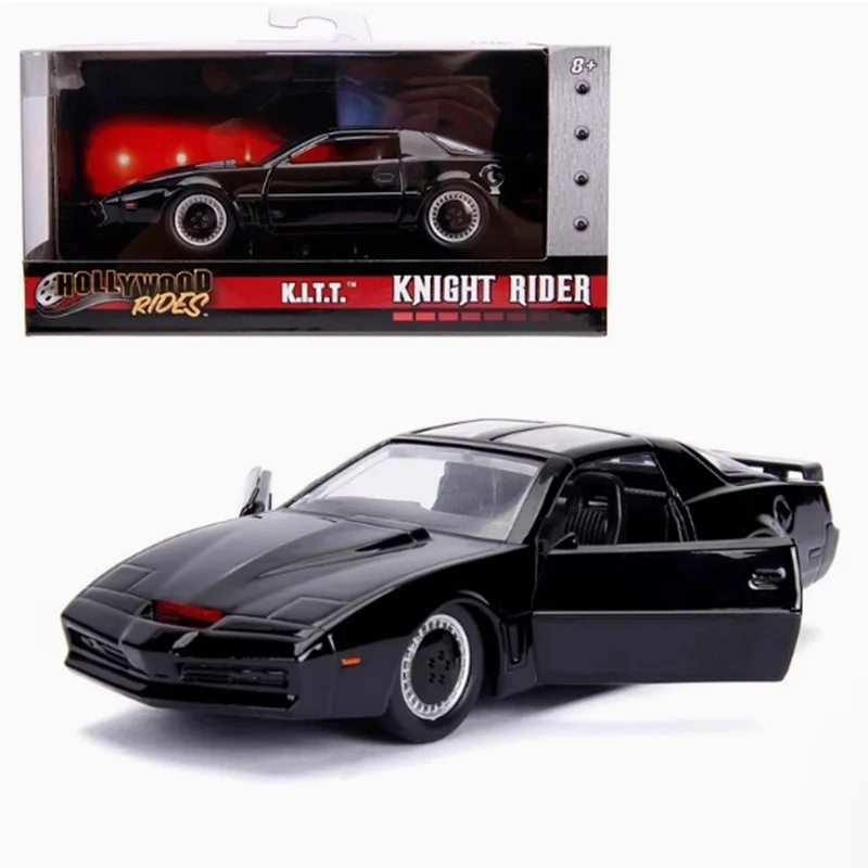 JADA Diecast Alloy 1/32 Knight Rider KITT 1982 Pontiac Firebird Sports Car Model Static Collection Decorated Holiday Gifts Toys