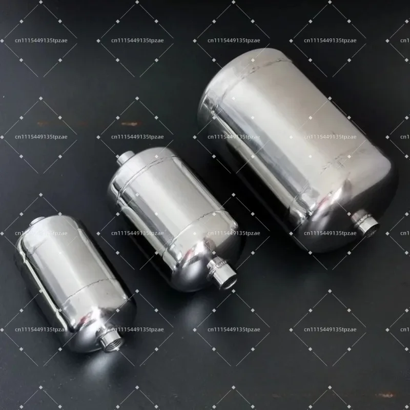 304 Stainless Steel Mini Horizontal Pressure Vessel Air Vacuum Buffer Storage Tank Single Unit