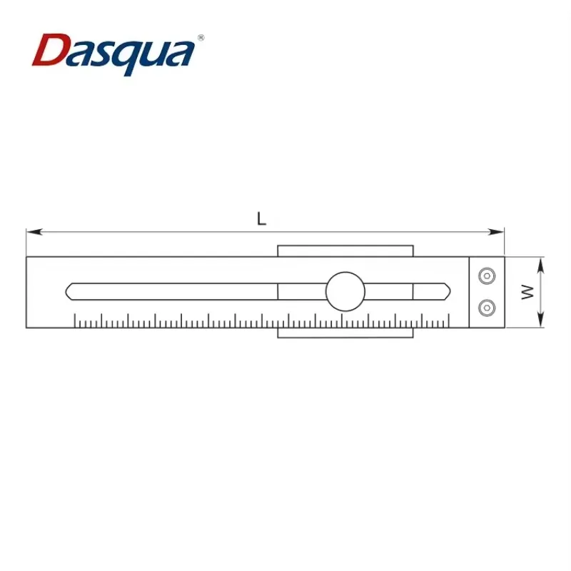Dasqua High Precision 0-200mm 0-250mm 0-300mm Parallel Ruler Marking Gauge Sliding Line Ruler Wood Working Measuring Tool