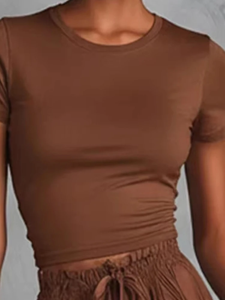 

Women's Two Piece Set Maxi Dress Set Solid Slim Fit Short Sleeve Top Lace Splice Drawstring Elasticity High Waisted Skirt