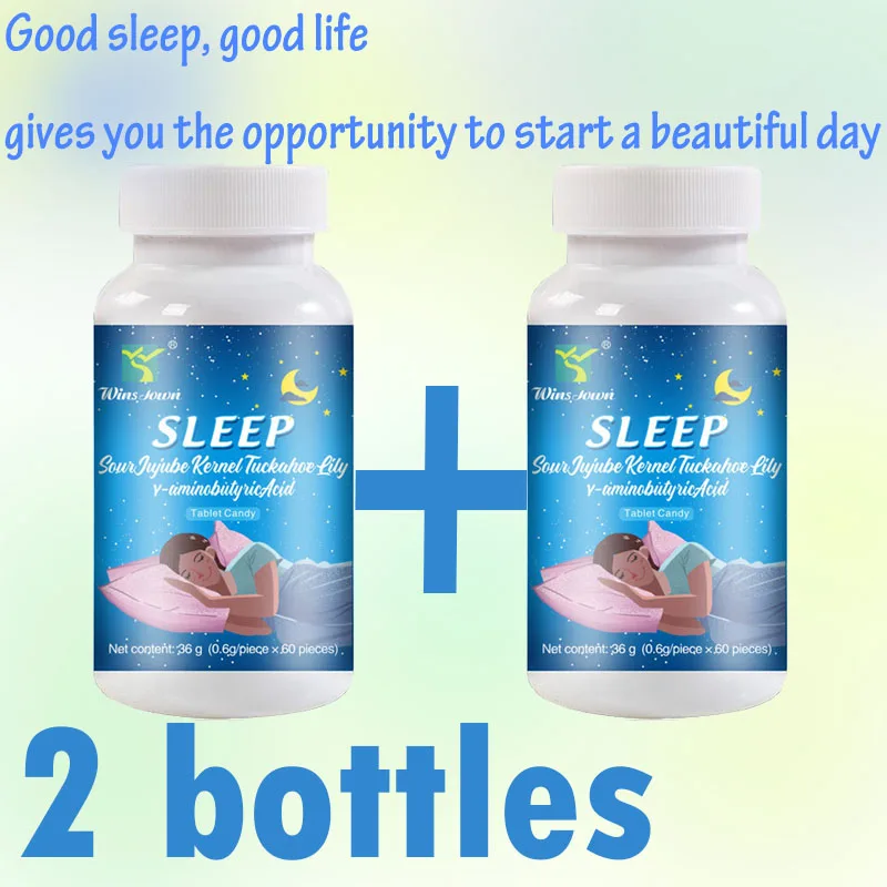 

60 Pills Aminobutyric Acid Tablets Help Improve Sleep Sleep Faster Longer Chewing Tablets Health Food