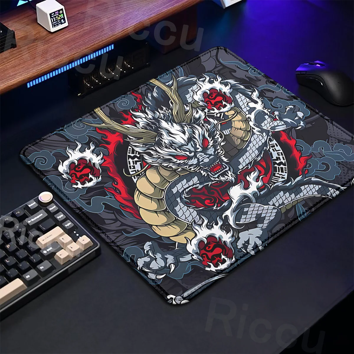 

45X40cm thickened anime mouse pad, speed control, e-sports dragon gaming laptop, small keyboard pad, rubber portable desktop pad