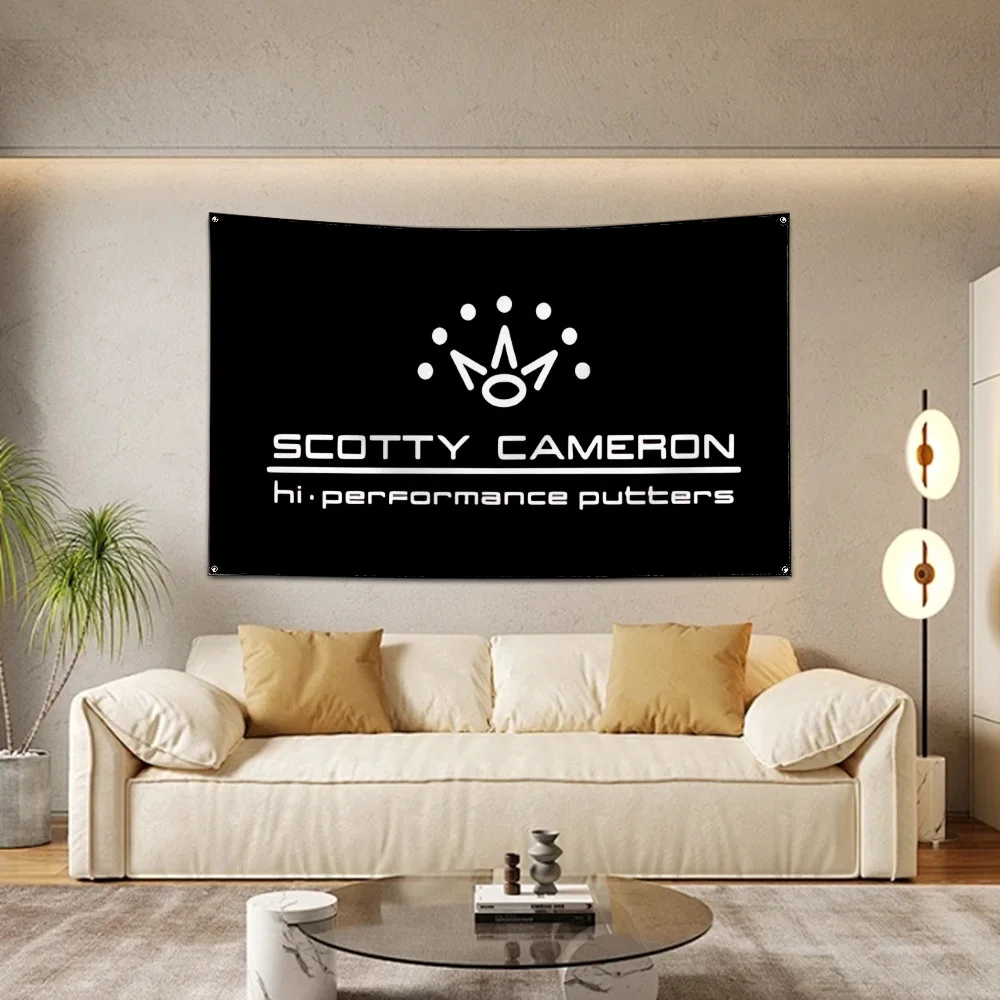 60x90cm  Scottys Camerons Flag Polyester Digital Printing Banner for Garage Wall Art Out Door Decoration