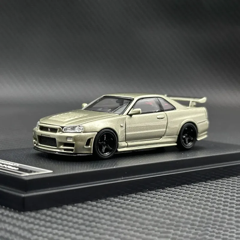 

MH 1:64 SKYLINE R34 V Spec II Z Tune Opened Hood Diecast Car Model MOTORHELIX