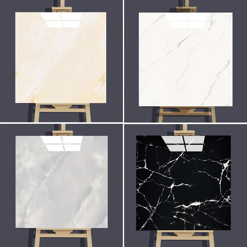 10 pçs adesivo de parede pvc imitação cerâmica telha papel parede à prova dwaterproof água cozinha banheiro imitação mármore renovação fundo decoração