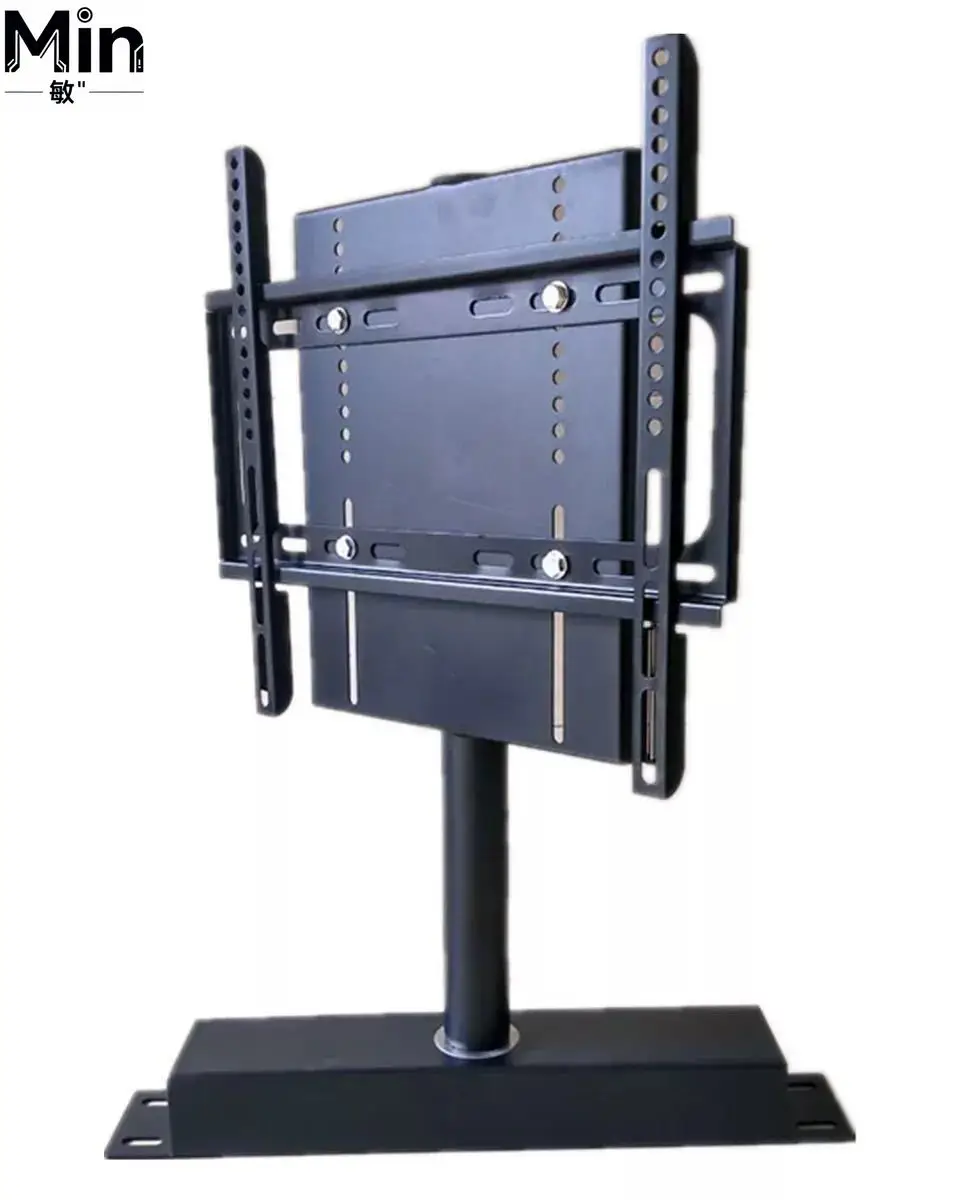 360 Degree Rotating Manual Swivel TV Stand Hidden Base Universal Rotating TV Mount Stand for Most Size Flat Screen TVs
