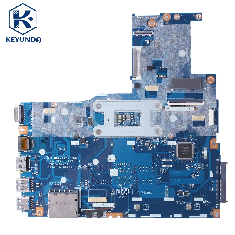 For Lenovo Ideapad B51-80 15Inch Notebook Mainboard LA-D102P 5B20K57310 I3-6100U I5-6200U I7-6500U Laptop Motherboard Full Test