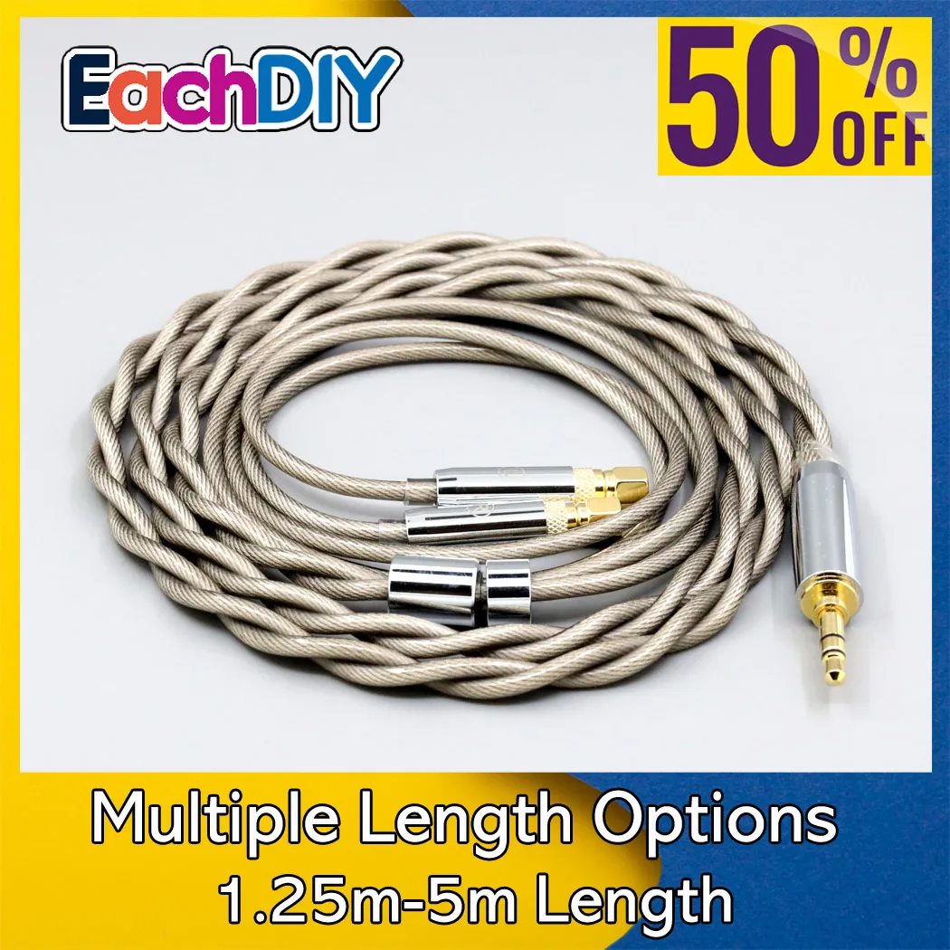 

Type6 756 core 7n Litz OCC Silver Plated Earphone Cable For HiFiMan HE400 HE5 HE6 HE300 HE4 HE500 HE6 Headphone LN007841
