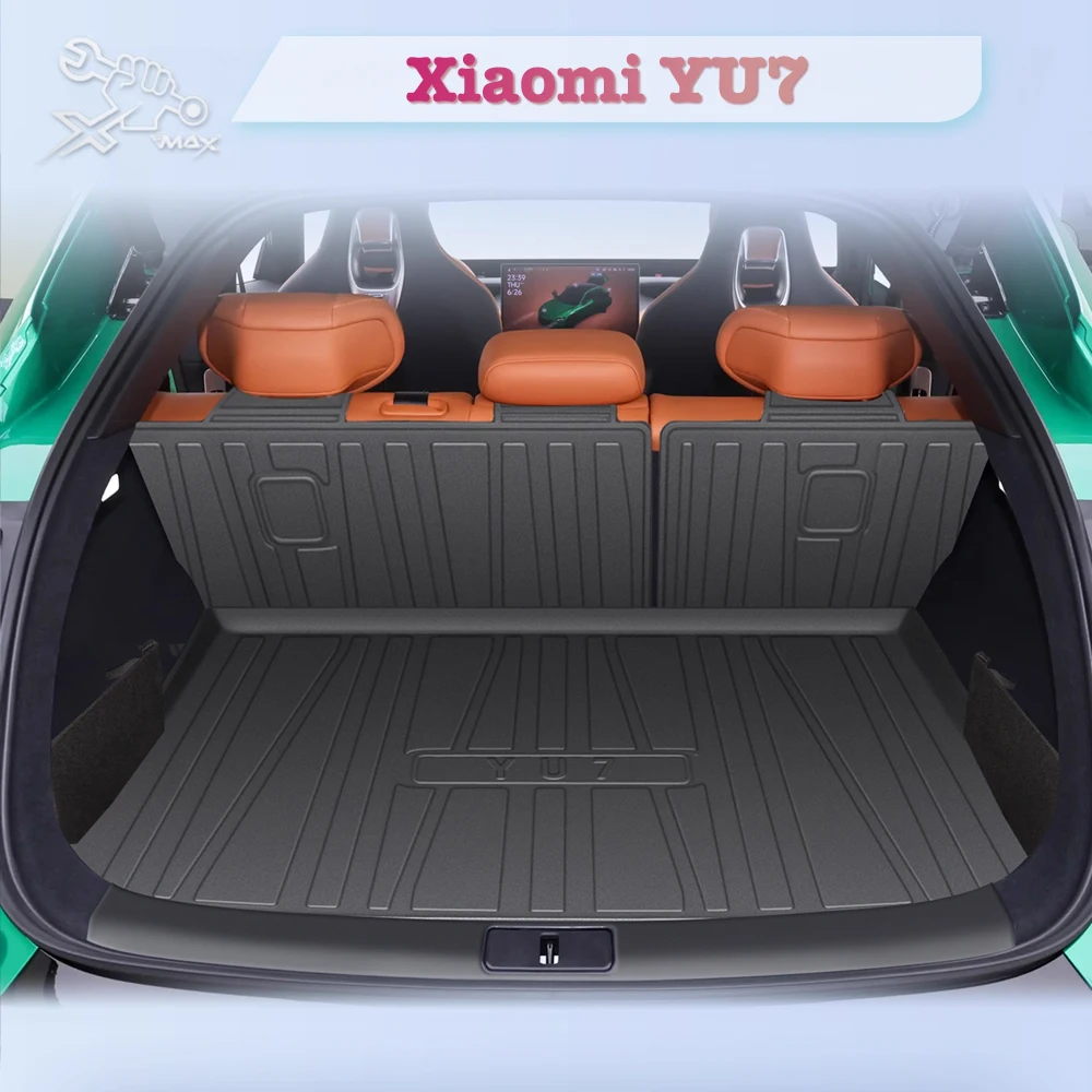 

For Xiaomi YU7 PRO MAX 2025 TPE Custom Fit Car Trunk Mat All Season Cargo Mat 3D Shaped Laser Measured Trunk Liner Trunk Protect