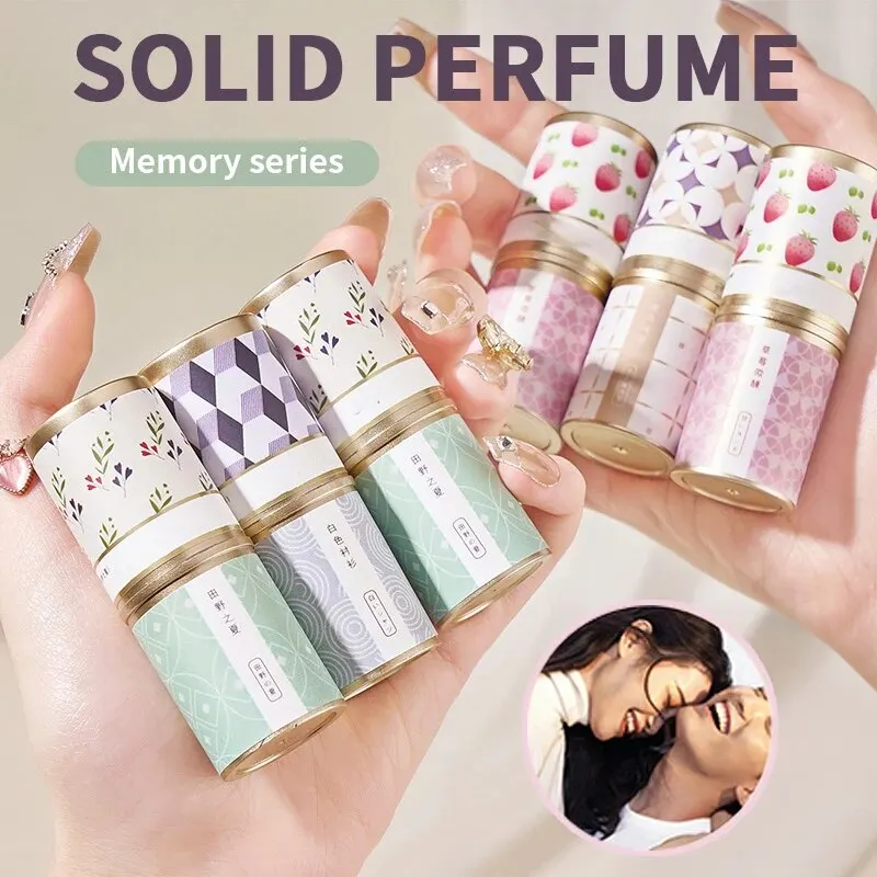 Solid Perfume Fragrances Solid Balm Mild Long Lasting Aroma Deodorant Fragrance  Antiperspirant Portable Pocket Solid Balm