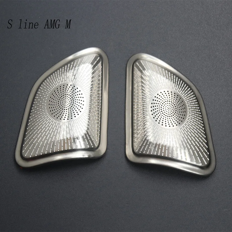 Car Front Speaker Tweeter Cover For Mercedes Benz W167 GLE GLS V167 X167 Class 2020-2022 Decorative Sticker Interior Accessories