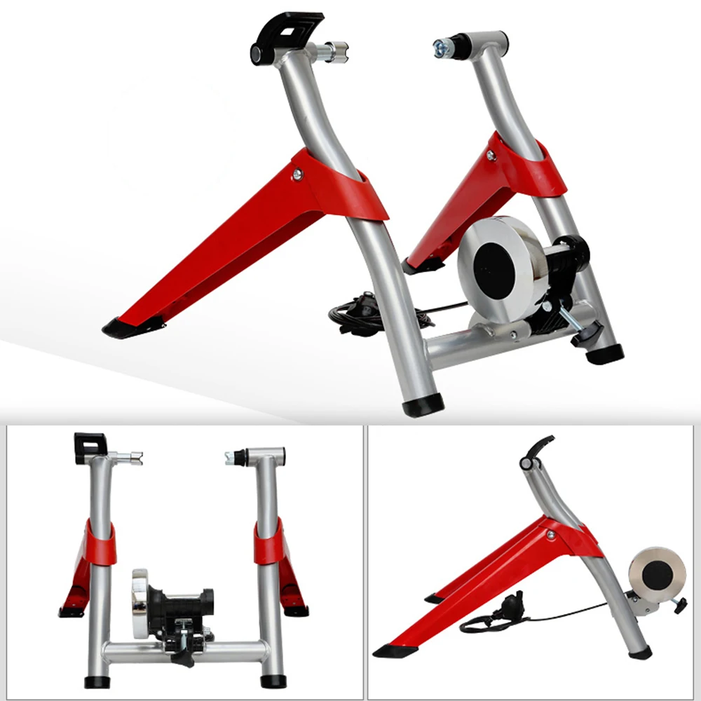 Image 3: Support d'entraînement magnétique pour vélo d'appartement, idéal pour l'exercice en intérieur