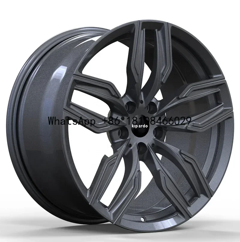 

Kipardo wholesale passenger car 18 19 20 inch 5 split spoke brushed custom alloy wheel for bmw f10 f30 e60 e90