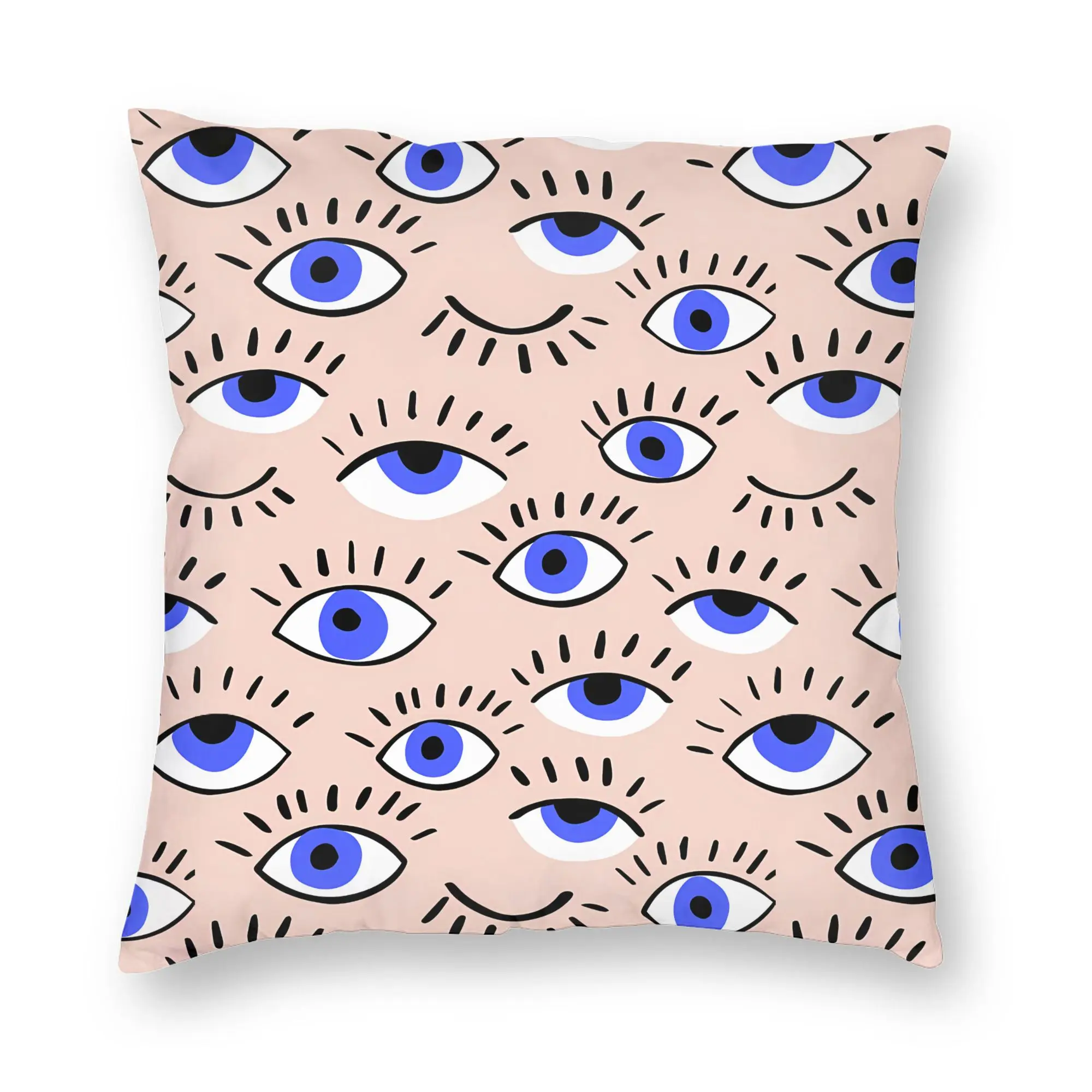Pillow Case Eyelash Velvet Print Beauty Glam Closed Eyes Custom  Pillow Cover For Wedding Party Home Decor Fashion Pillowcases