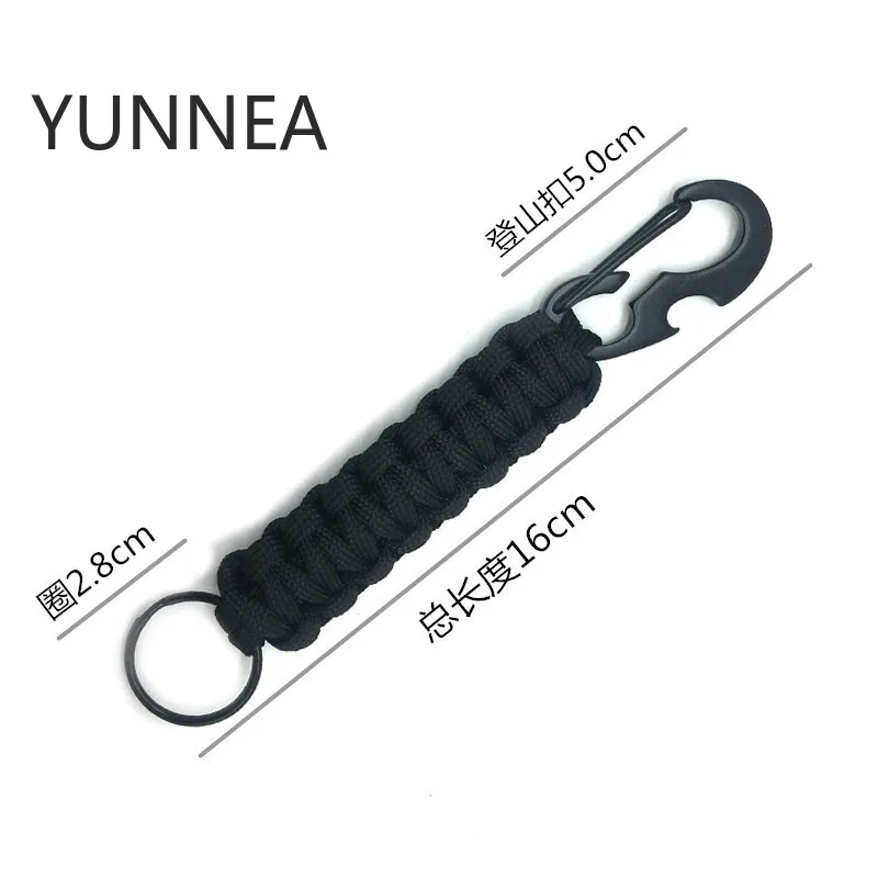 Outdoor Umbrella Rope Woven with Bottle Opener Key Chain Multi-color Optional.