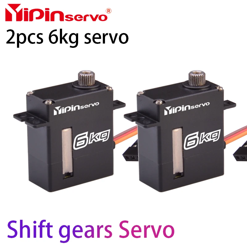 Yipinservo 6kg Coreless Micro Servos Full Metal Gear 180 ° Shift gears Servo For SCX10 Trax Trx4 Trx6 G63 Replaces 2065 TRXXAS