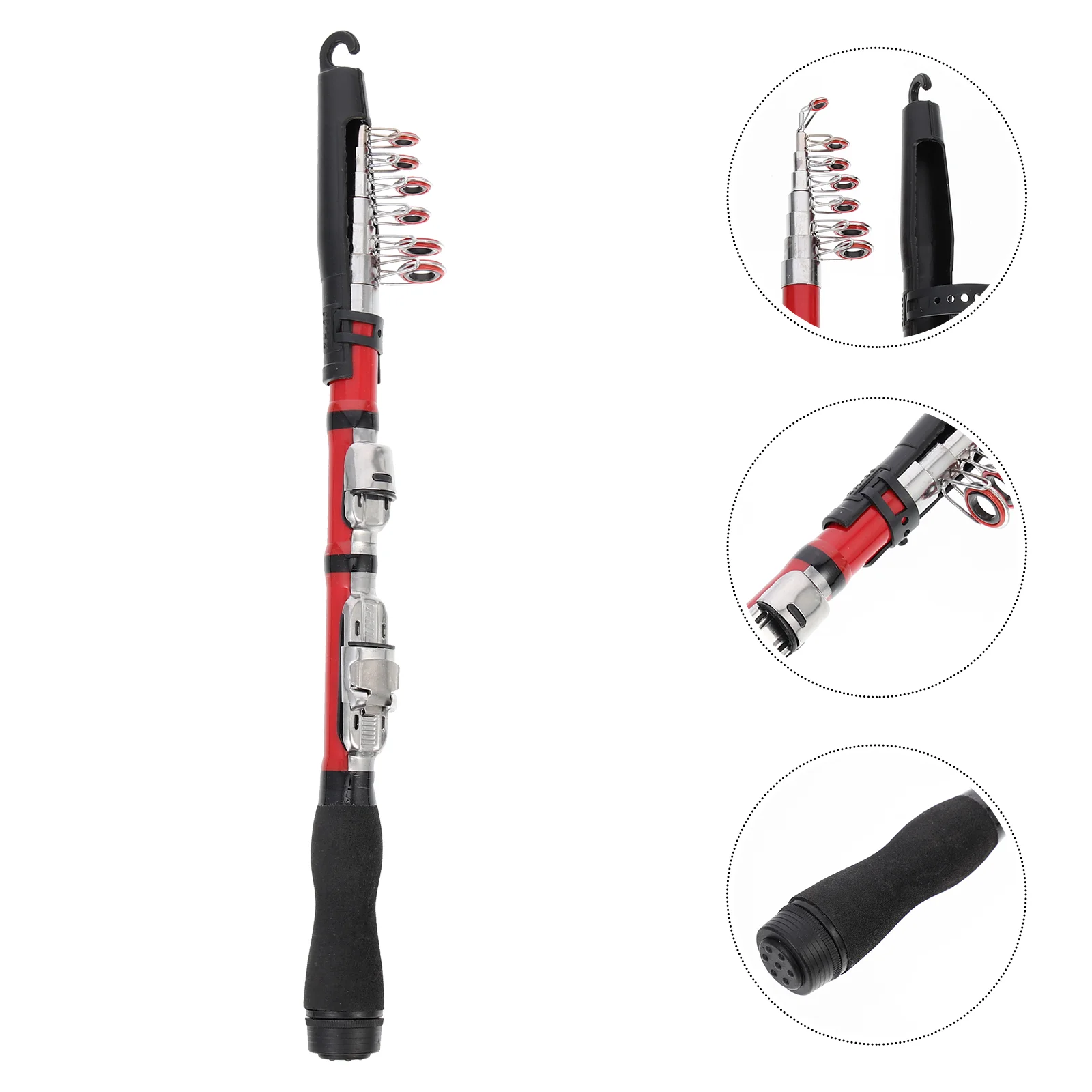 Fishing Rod Pole for Men -short Carbon Portable Tackle Man Collapsible