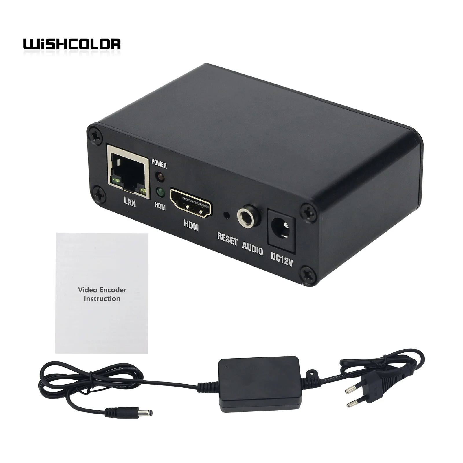 Wishcolor HDMI-compatible Encoder H265 Encoder Video Encoder HD MI to SRT/HLS Streaming for IPTV Game Live Streaming