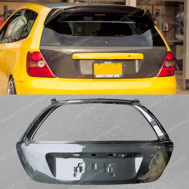

For Honda 03-06 Civic Hatchback EP3 Rear Trunk Bootlid Carbon Fiber car bodykits