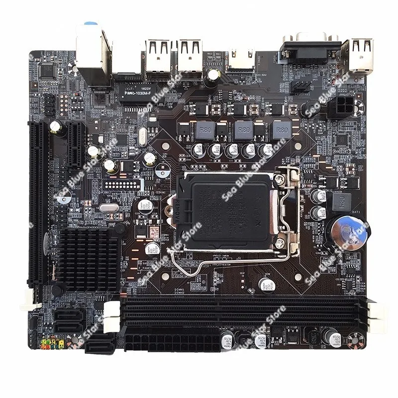 New H61 Desktop Computer Main Board 1155-pin CPU Interface Ddr3 H61M Can Be Upgraded To USB3.0