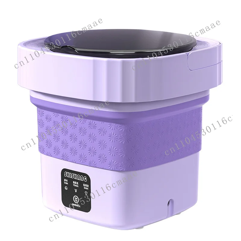 6L 8L المحمولة للطي لا تأخذ مساحة الأزرق التعقيم ملابس الطفل الملابس الداخلية غسالة غسالة صغيرة