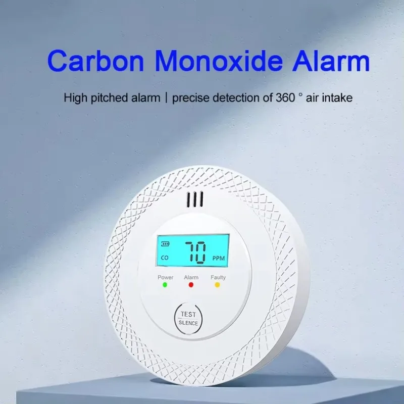 Hot Selling European Standard Indoor Wall-Mounted Independent Carbon Monoxide & Smoke Detector