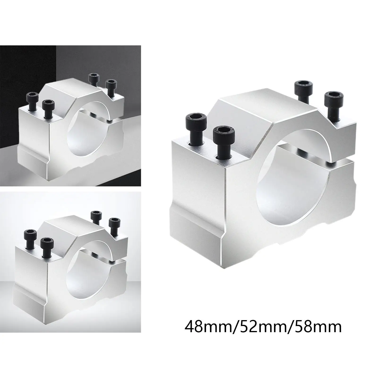 Spindle Motor Mount Bracket Aluminum Alloy Easy Installation Spindle Motor Base Holder for Router CNC Machine Milling Machine