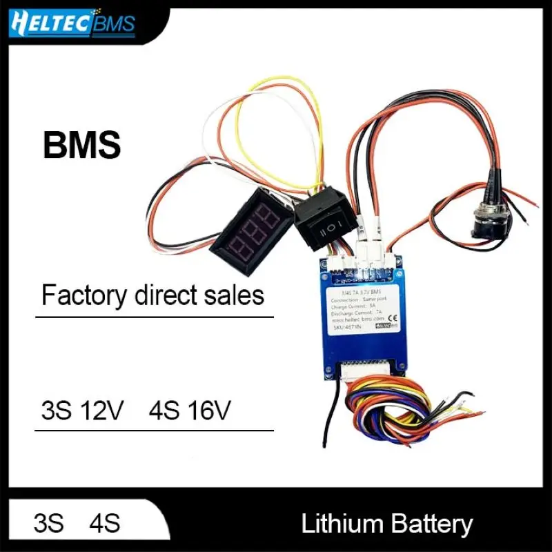 Heltec BMS 3S 4S 5A 15A 12V 16V 3,7 V Защитная плата 18650 литиевая батарея старт питания зарядная плата