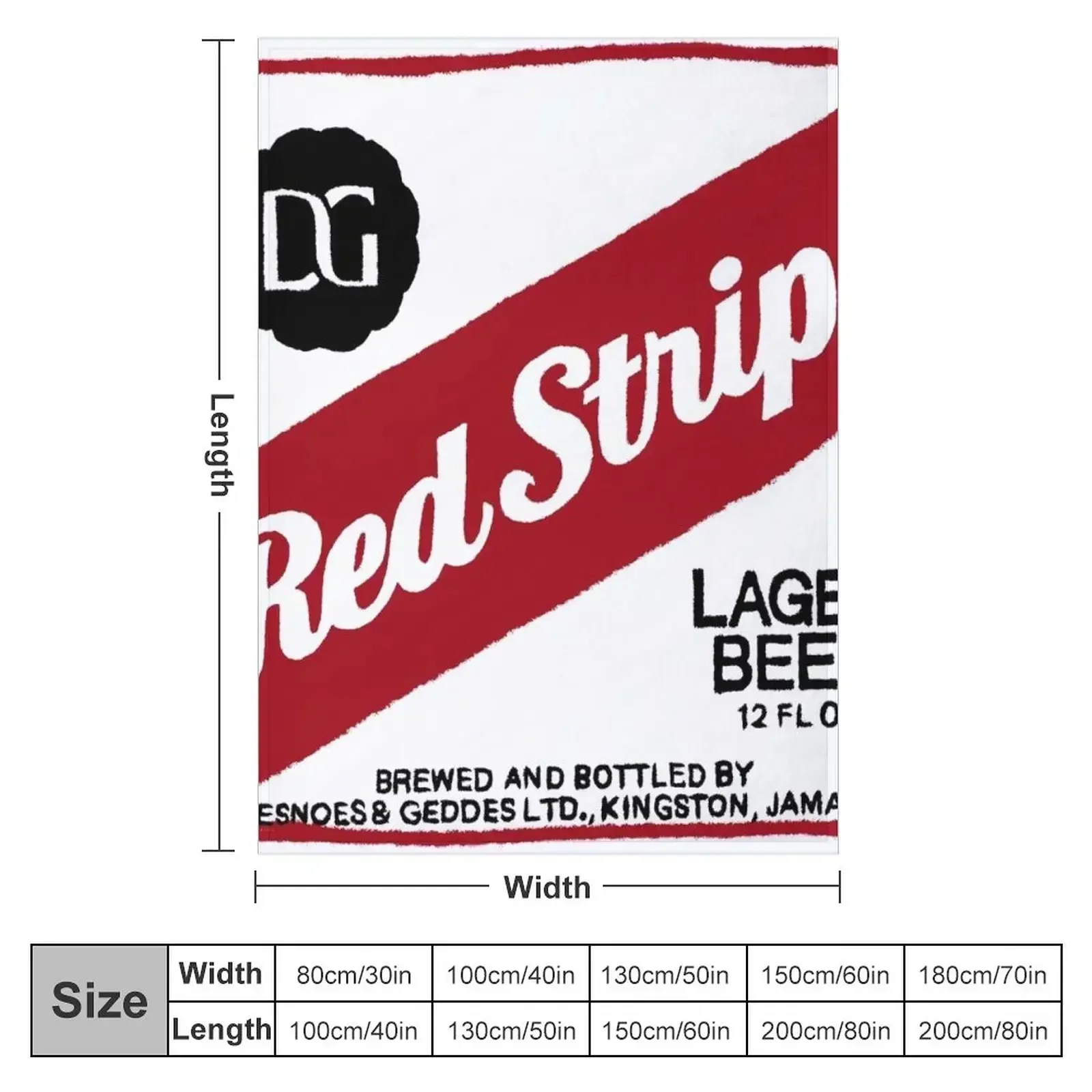Red Stripe transparent POP Throw Blanket couch cozy soft plush fuzzy picnic outdoor blanket