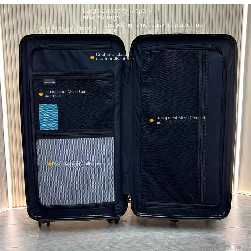 Maletas de gran capacidad para viaje, Material ABS + PC, equipaje con ruedas, Maleta de viaje de negocios, 20 y 36 pulgadas