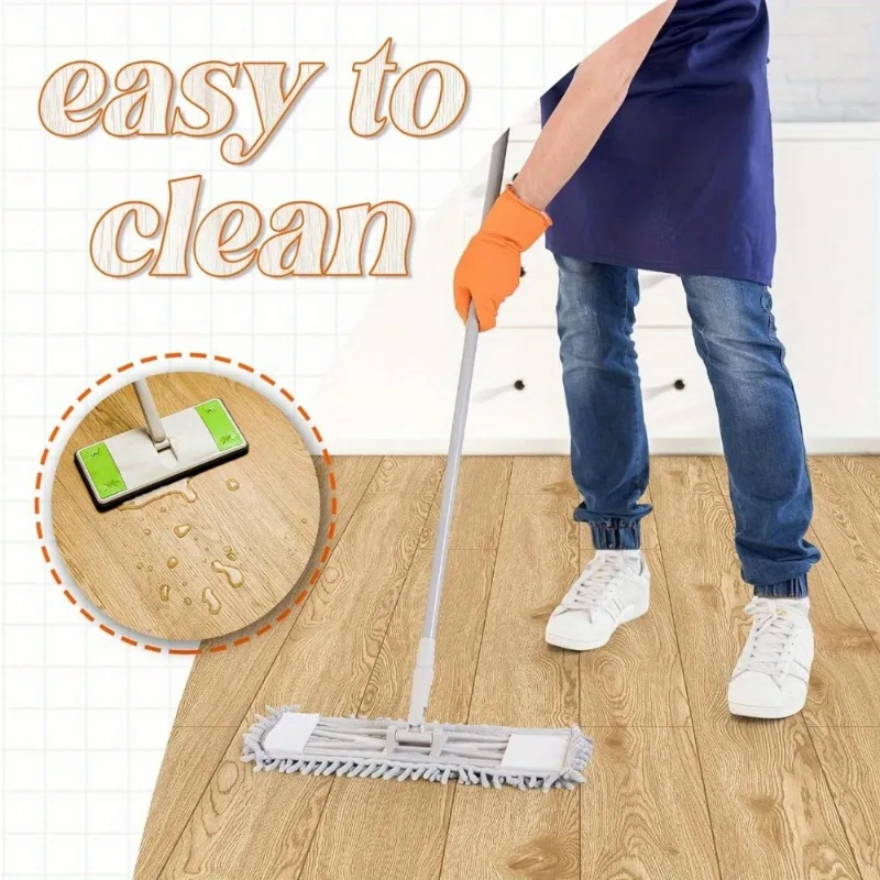 3D 레트로 우드 그레인 비닐 바닥재 롤 필앤스틱 라미네이트 리놀륨 타일 옐로우 오크