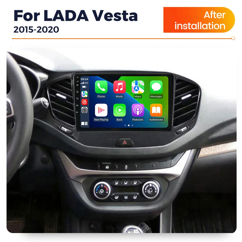New 9Inch Android OS Car Radio Stereo For LADA Vesta 2015-2020 Intelligent Car System Multimedia Player WIFI GPS BT FM Autoradio