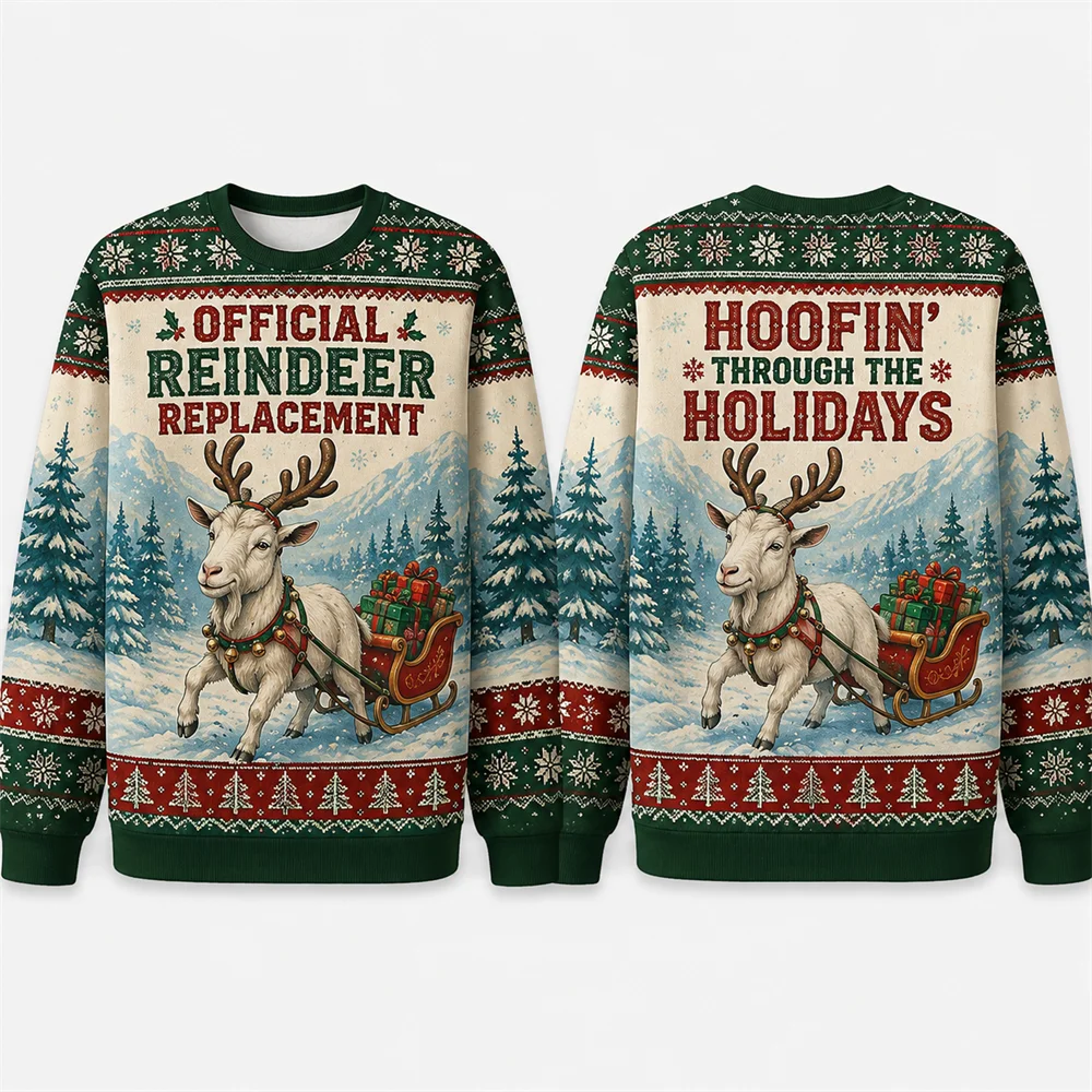 เสื้อสเวตเตอร์คริสต์มาสลายแพะข - 3D Printing Xmas บทวิจารณ์และราคา