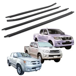 Artudatech Rubber Door Weatherstrip TGN16 Toyota Seal Glass BS4 For GGN25 RH+LH 05-15 Hilux Car Accessories